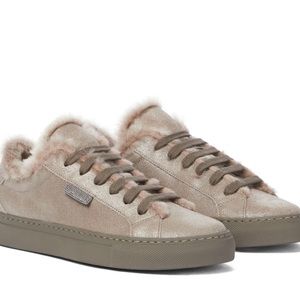 Brunello Cucinelli Shearling-lined Suede 
Sneakers, size 39.5